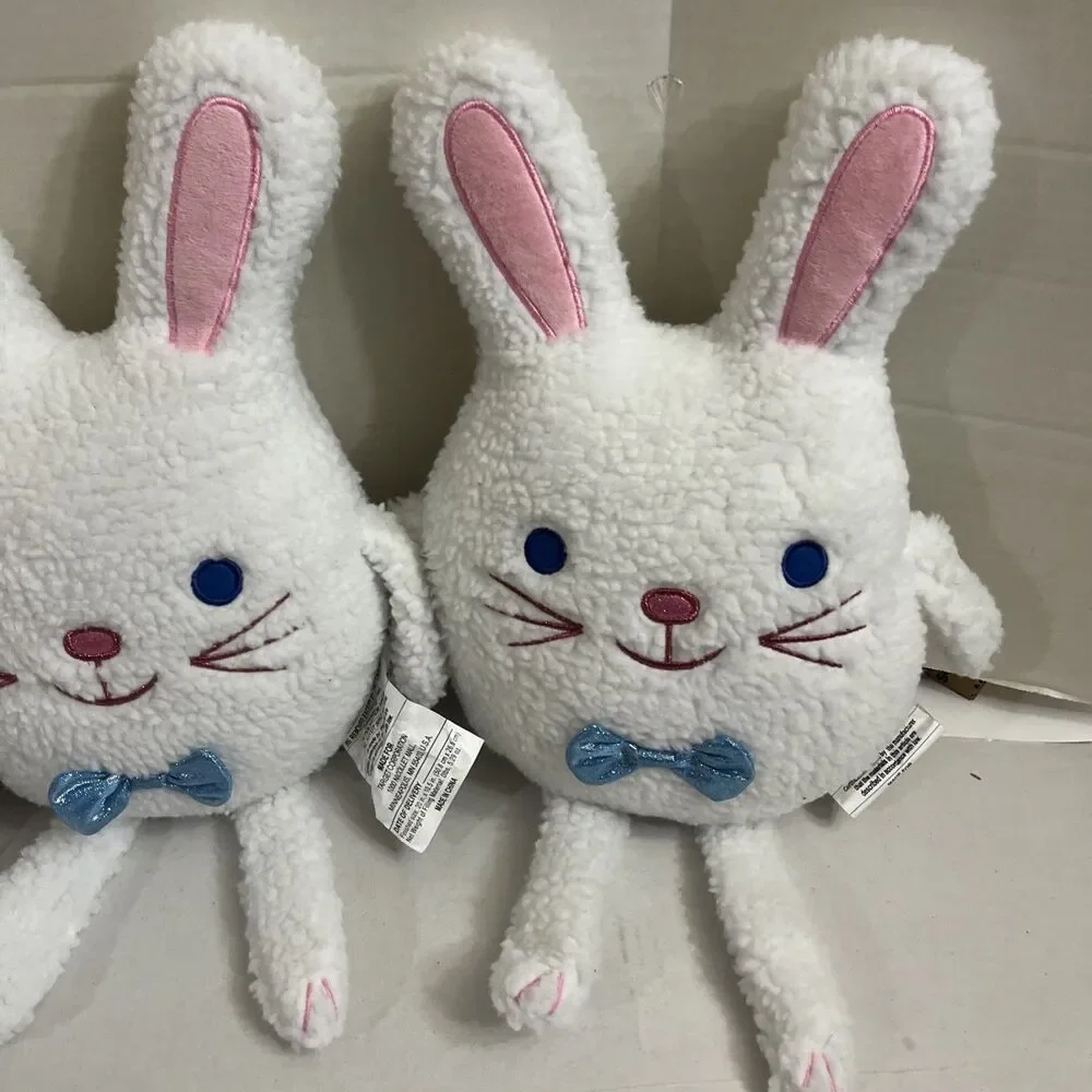 Target Spritz Easter Bunny Rabbit Decorative Pillow Plush 20” Sherpa Set Of 3